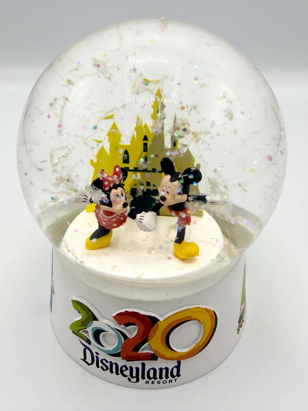 Disneyland Resort 2020 Minnie & Mickey Mouse Mini Snow Globe New Collectible NEW